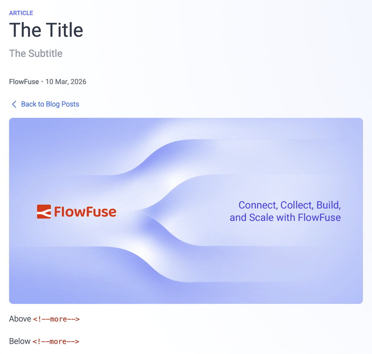 Example of how the headers are shown on blogs