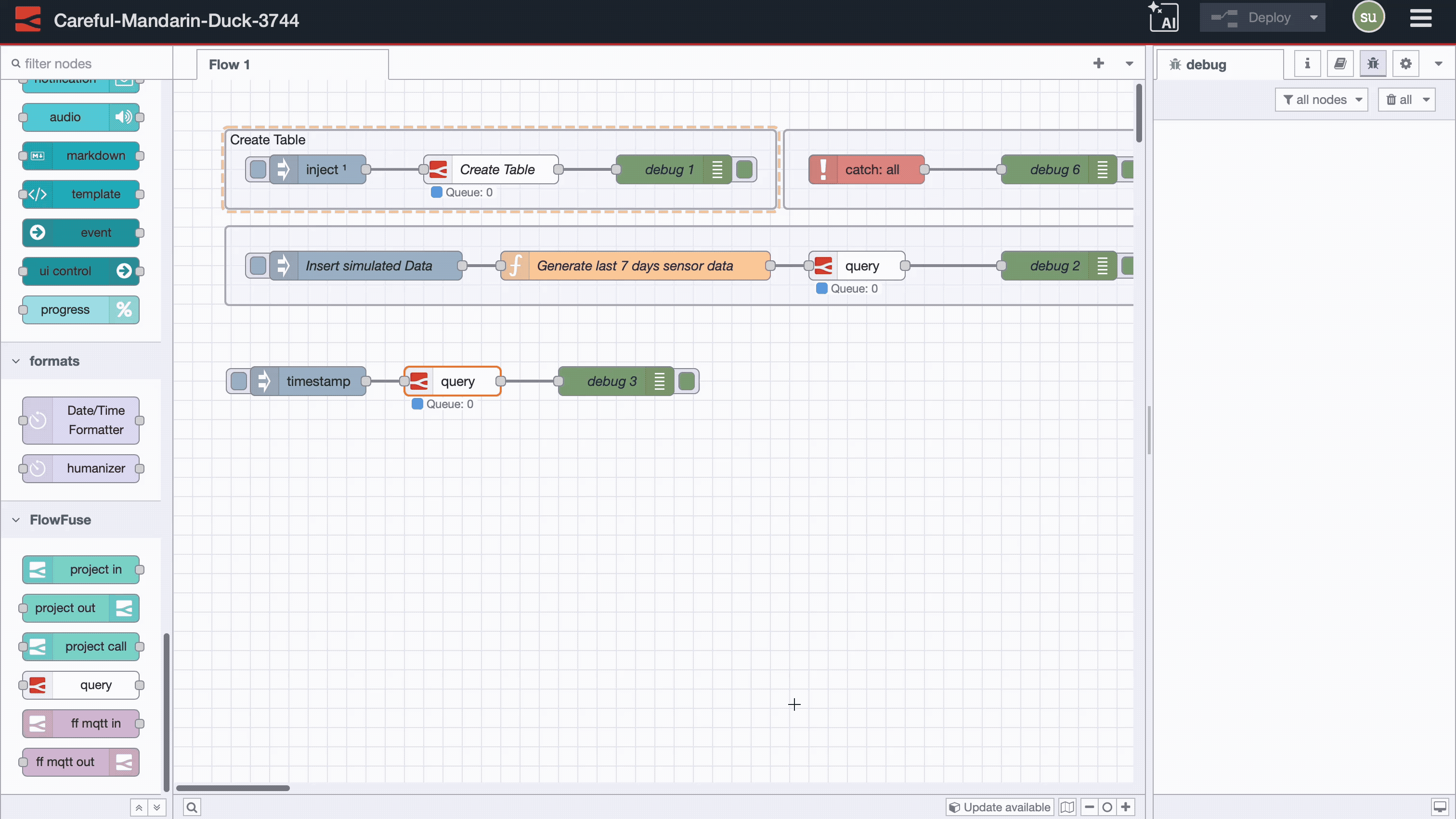 Query Node FlowFuse Expert